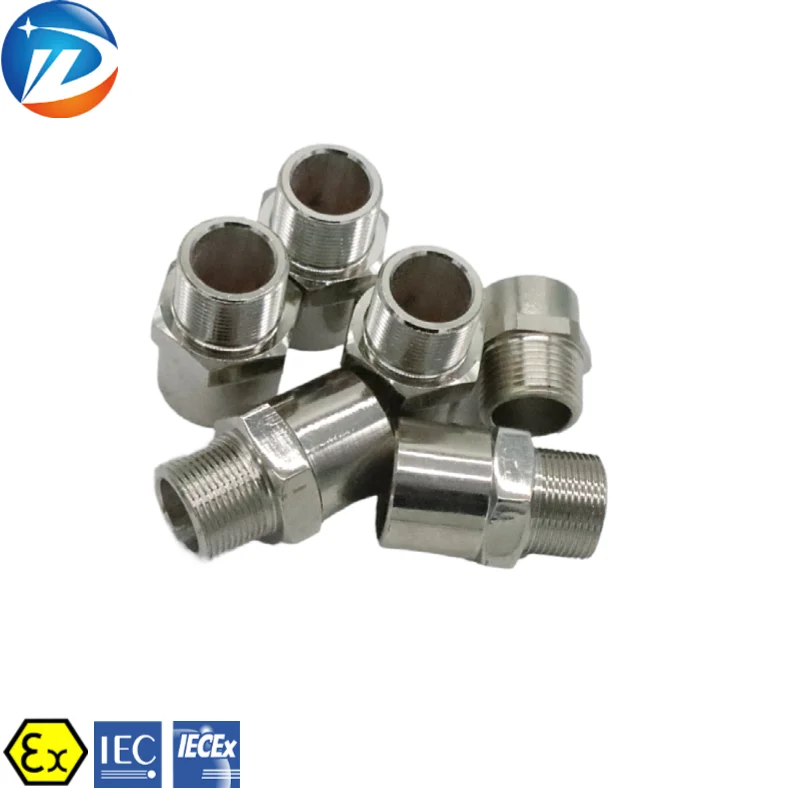 
Brass stainless steel male female Threaded Explosion proof pipe adapter pipe fittings with CNEx ATEx IECEx Certificate 