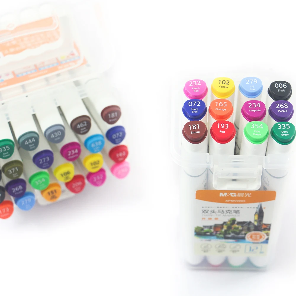 Best Selling Dual Brush Textile Eternal Gold White Indelible Ink Twin Art Marker Pen