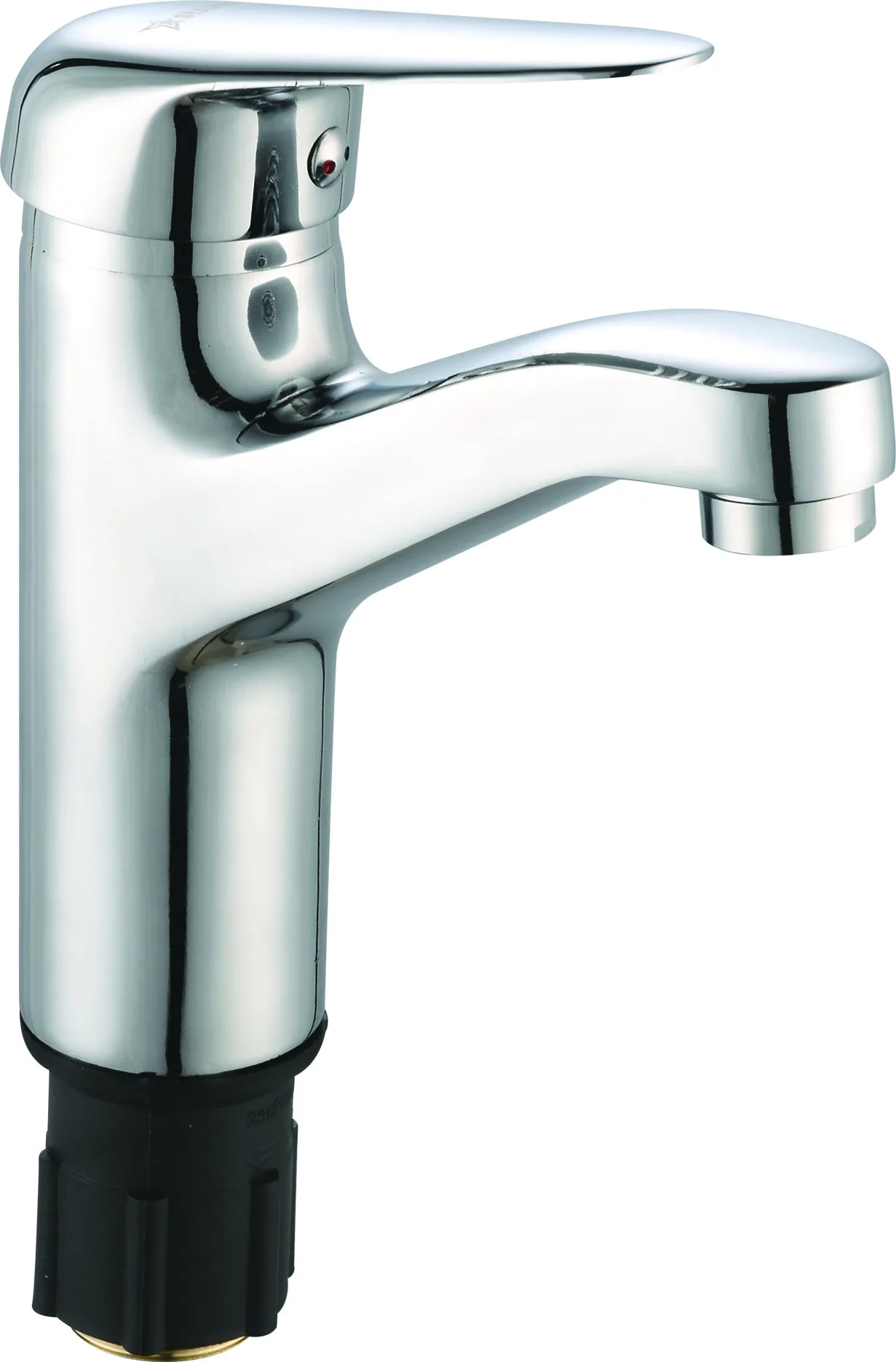 SF-3201 Single lever single hole deck mounted zinc body zinc handle water save 40mm cartridge chrome plate faucet basin mixer