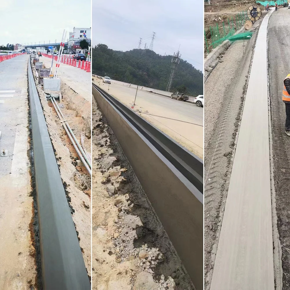 Commercial Fixed Slipform Paver Concrete Curb Channel Lining Slipform Machine Concrete Curb Machine Rental Near Me