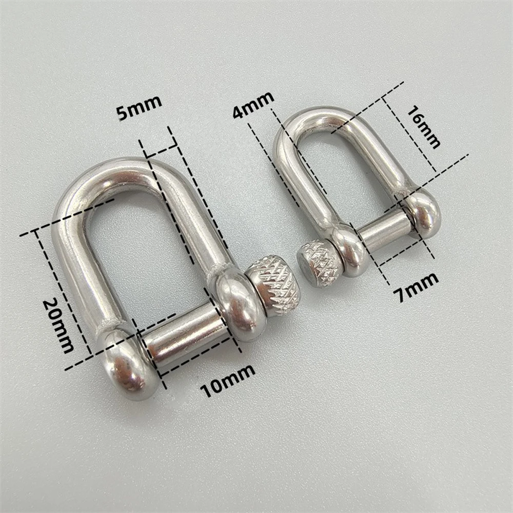 New Cheap price high quality U-shape D-shape buckle stainless steel vachette clasp strong connection buckle