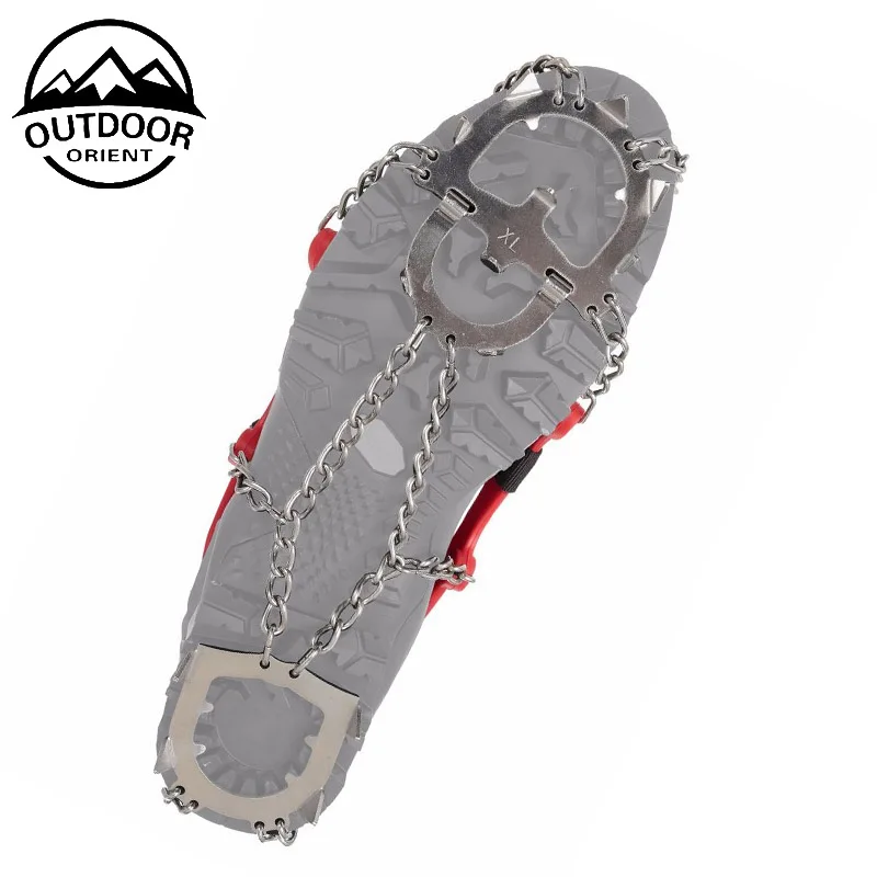 manufacturer for Anti Slip Snow ice hiking crampons Climbing Ice Grips Stainless Steel Spikes Shoes Safe Protect hiking Crampons