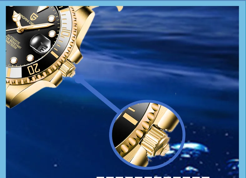 New PAGANI DESIGN 007 Men Wristwatches Brand Luxury Sport Men Waterproof Mechanical Watch Japan NH35 factory dropshipping Outlet