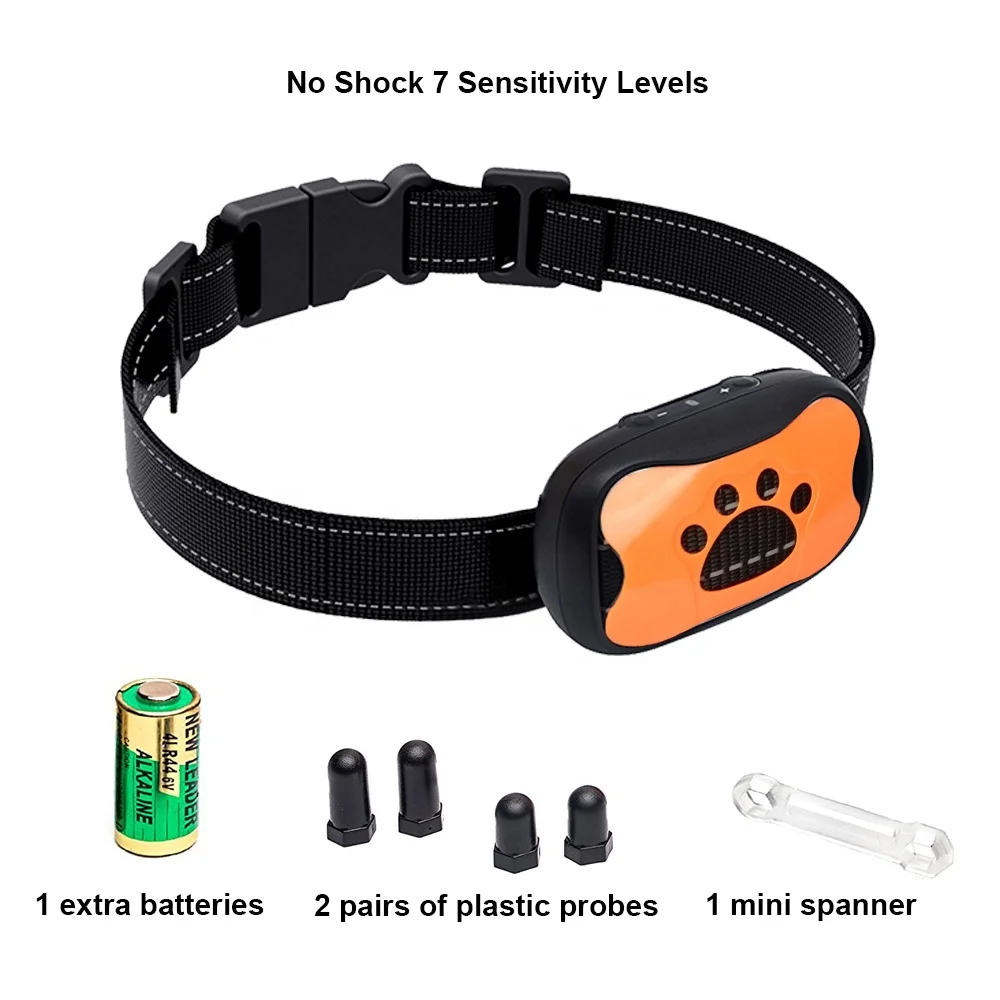 Hot Sale Humane Adjustable Vibration Anti Bark Training Collar No Shock for Dogs