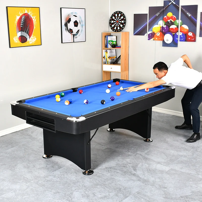 Quick installation of a new 7-foot folding billiard table for adult indoor home use, 2-in-1 Pool