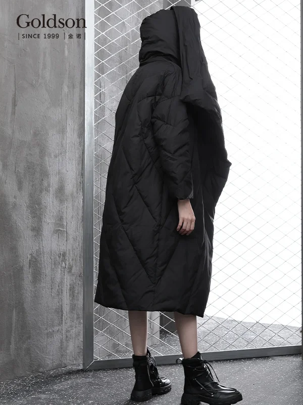 Korea ladies winter oversize fashion single breasted down jacket for women