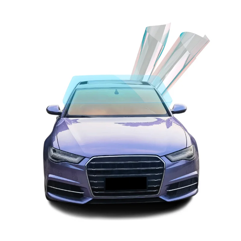 Brilliant purple light glass film, windshield color-changing film, red solar film