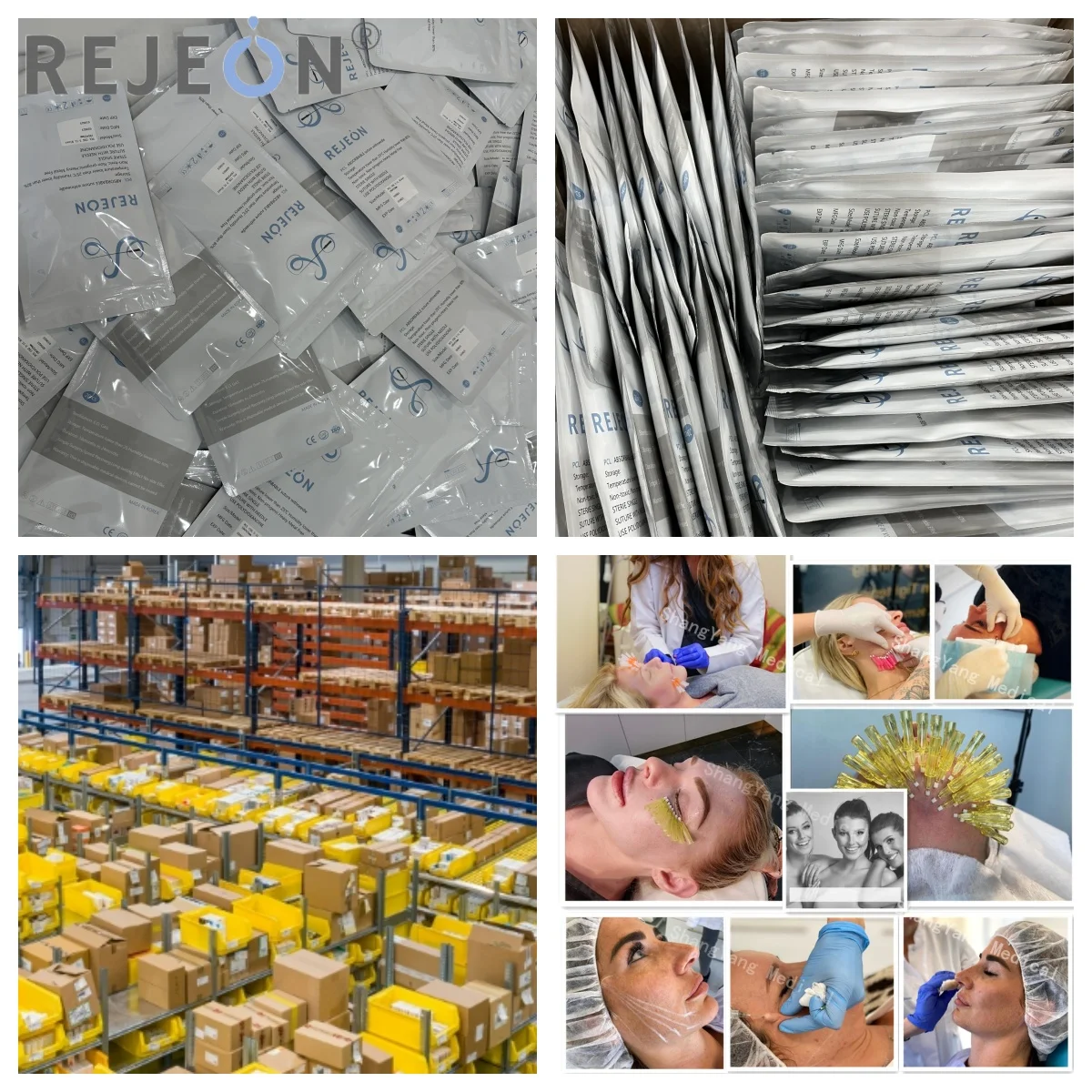 REJEON Pdo Cog 3d 6d 8d Thread Blunt W Cannula Needle Anti-aging Thread Lift Soft Beauty Skin Care Korea Pdo Threads for Face