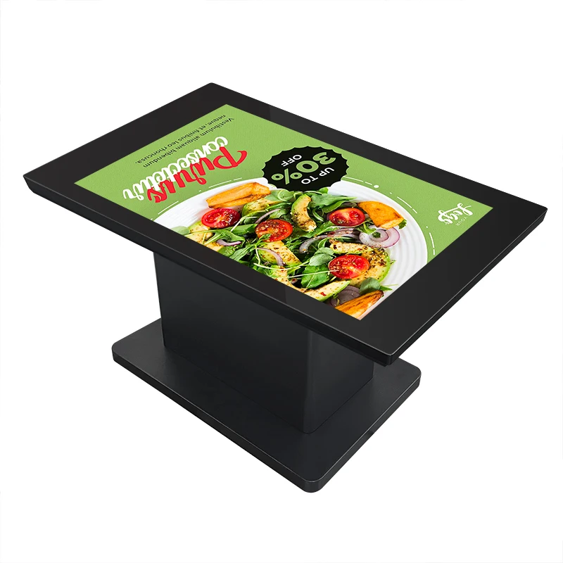 22 to 110inch optional interactive touch smart table from china for restaurant