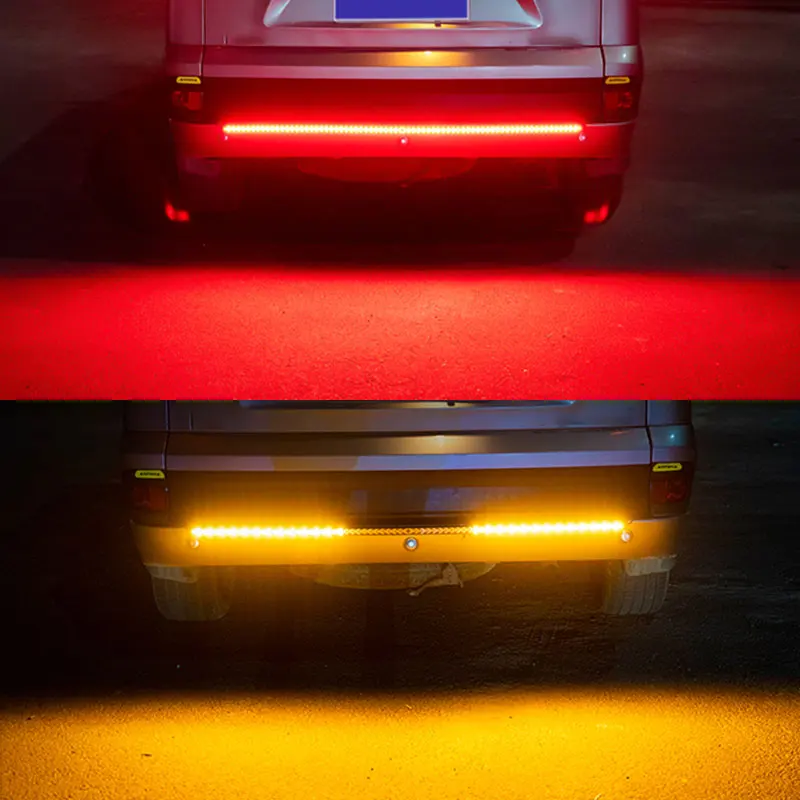 Truck Tailgate Strip Bar Turn Signal Light Parking Brake Light Waterproof Reverse Lights 48 60 Inch For Jeep SUV