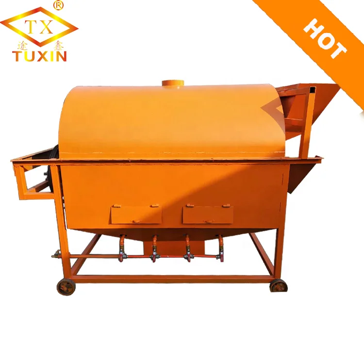 New Product Sunflower Mini Olive Argan Manual Sesame Oil Press Roaster Machine Gas Frying Pan