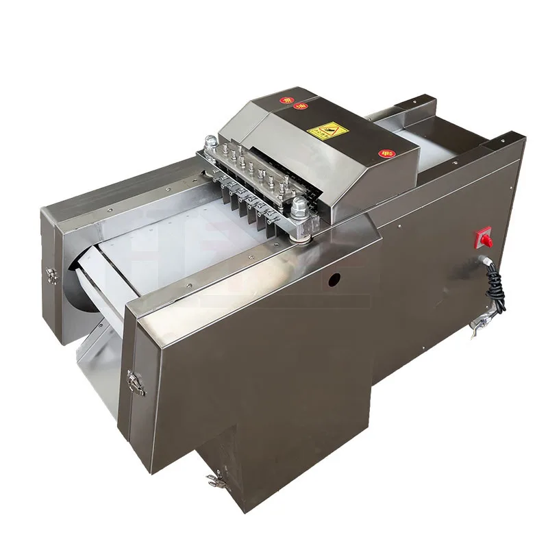 
frozen chicken meat and bone dicer machine fish beef meat cube cutting machine 