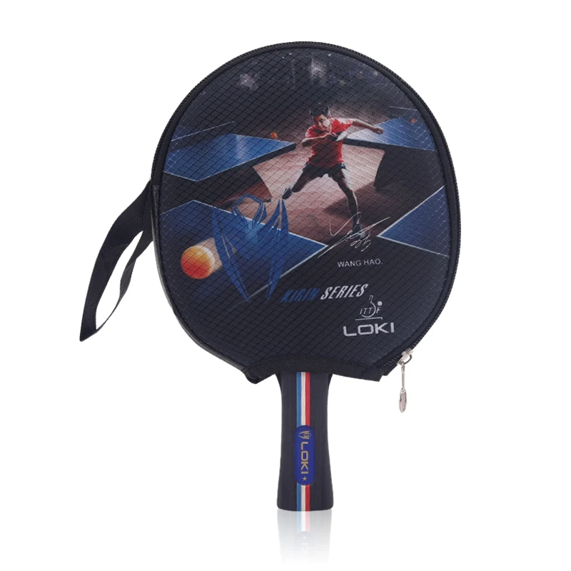 Loki KX1 Table Tennis Racket Set Hot Sale Daily Training Customizable Carbon Blade ITTF Rubber Table Tennis Set