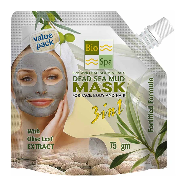 MUD Dead Sea Cosmetics 100% Natural Dead Sea Mud Mask 75g With Herbs For Face Body Hair And Scalp