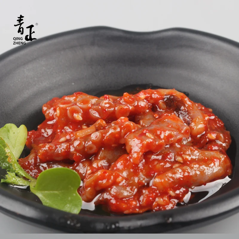 Korean Style Snacks seasoned baby Octopus chuka idako for sushi dishes Sweet and Spicy Flavor octopus  chuka idako seafood