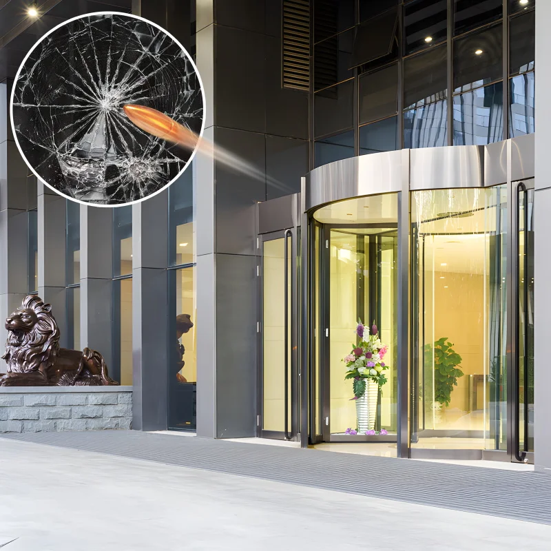 14Mil bulletproof shatterproof glass window film Anti-Theft Explosion Protective Safety Window Glass Film Building Security Film