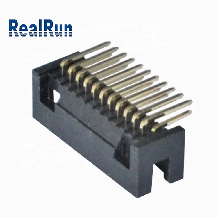 Штыревой разъем 2x11Pin, золотистый разъем с шагом 1,27 мм