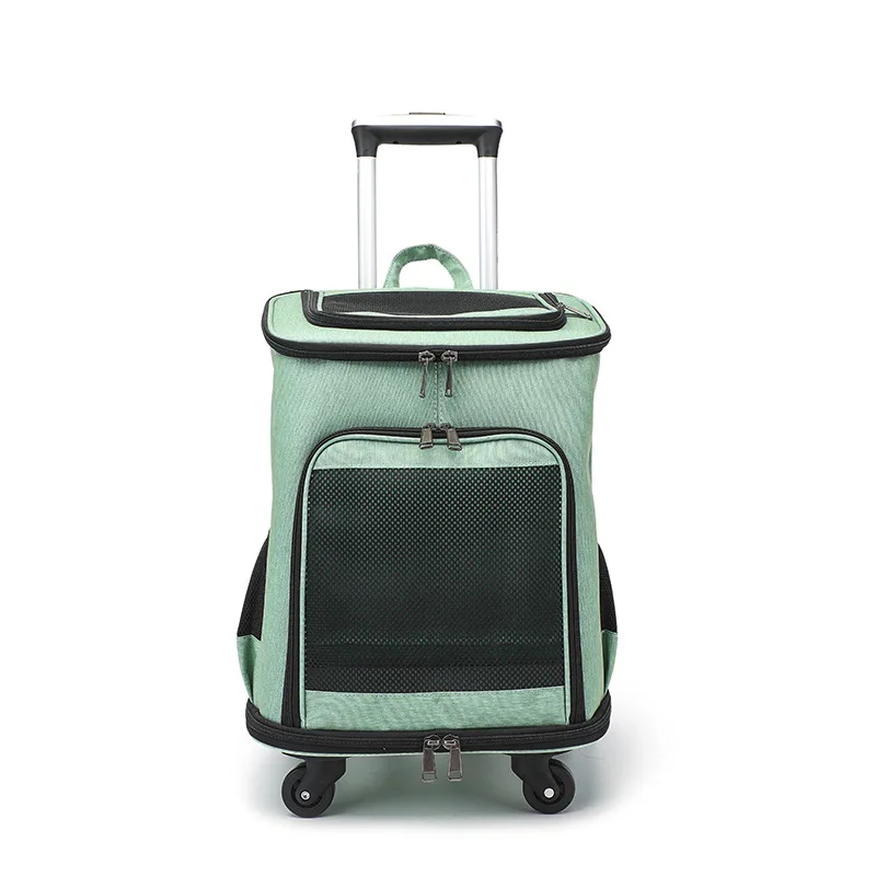 Pet trolley case portable Omni Wheel Multi-function cat cage dog carrier abrasion resistant
