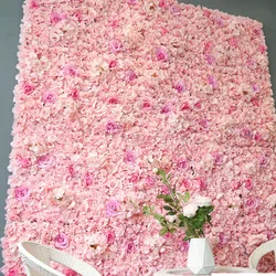 Newly artificial flower garland flower wall panel wedding decoration backdrop preserved flower wall