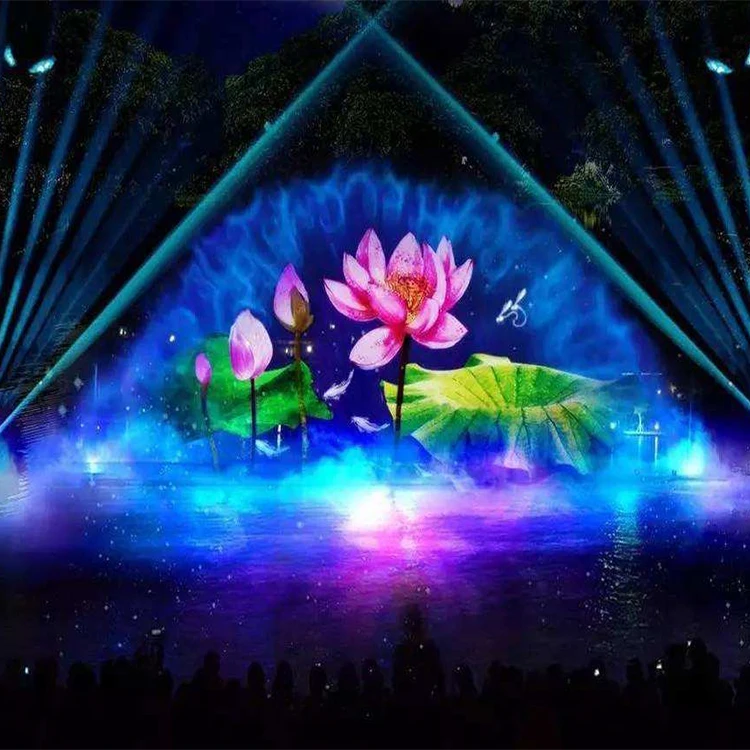 Luxury Dynamic Factory Price Water Screen Fountain Outdoor Large Water Fountain