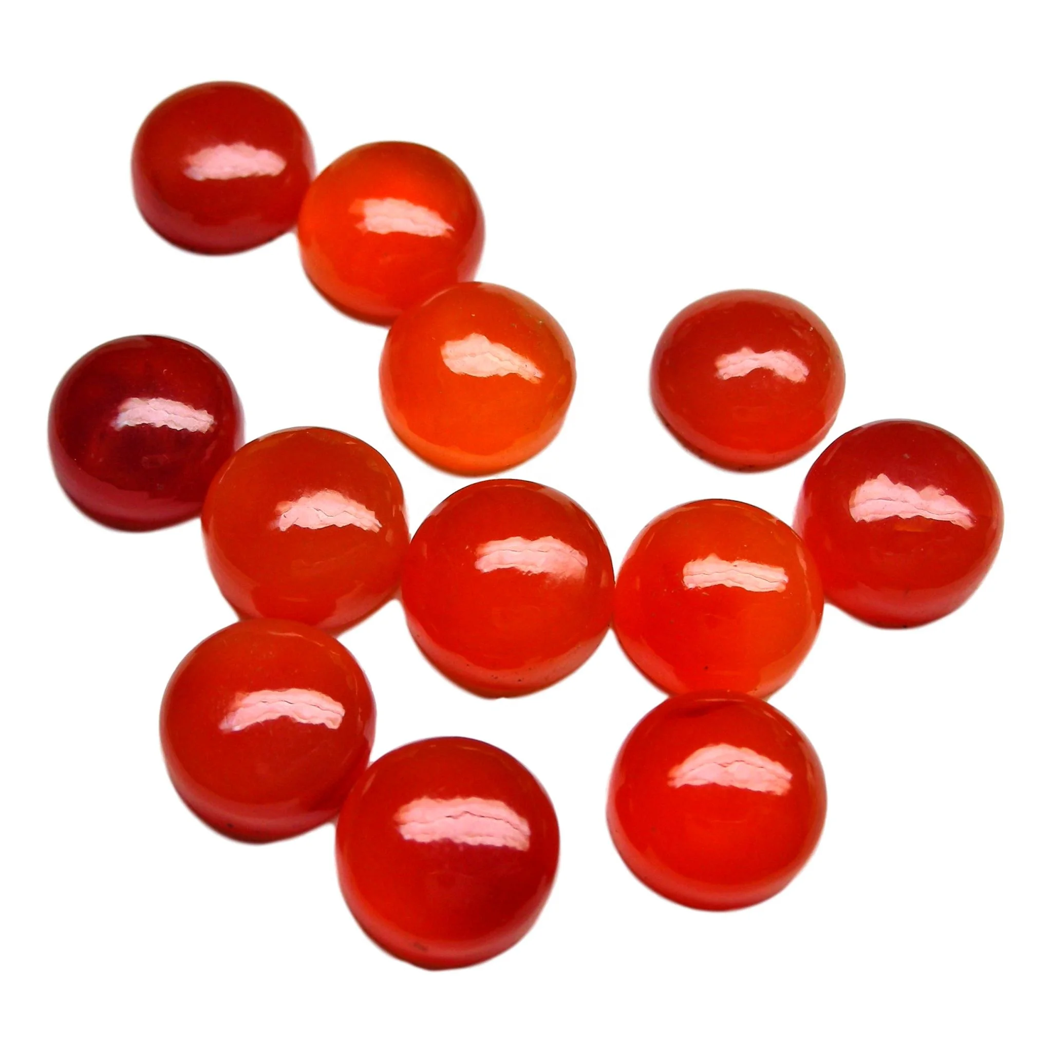round cabochon carnelian gemstone