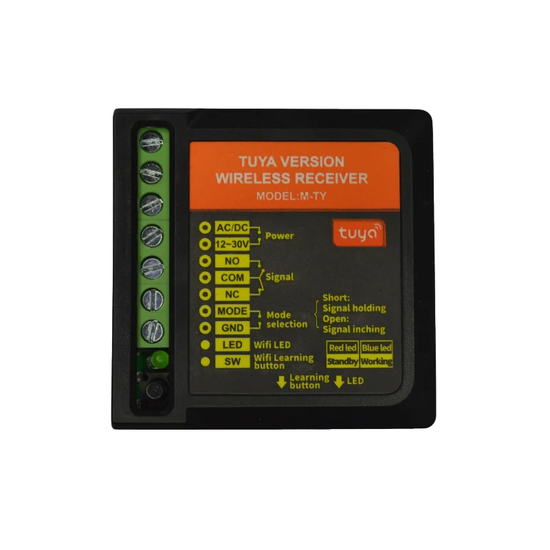 oredy 12v 24v 36v wifi relay switch with tuya module remote control for automatic sliding door system