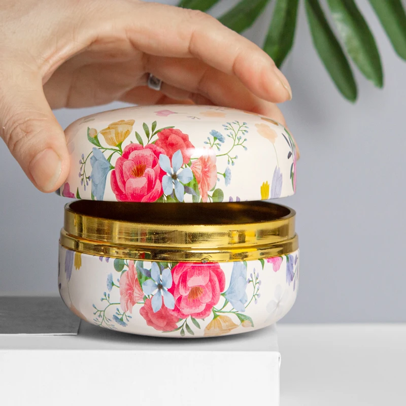 Factory Sales Spice Sugar Candy Metal Tin Packaging Wholesale Gift Tin Container For loose black red tea packaging