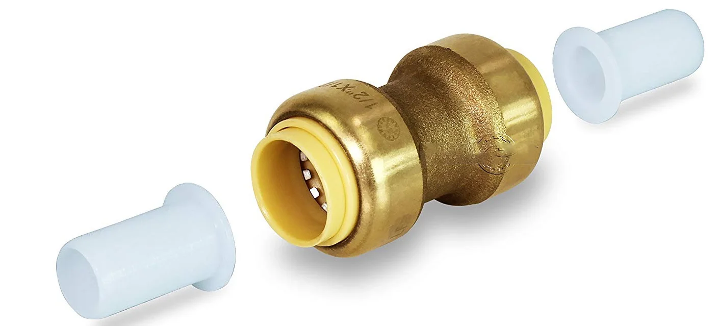 Plumbing Push Fittings Push-Fit Full Port Ball Valve for Hot and Cold Water Brass Shut Off Ball Valve