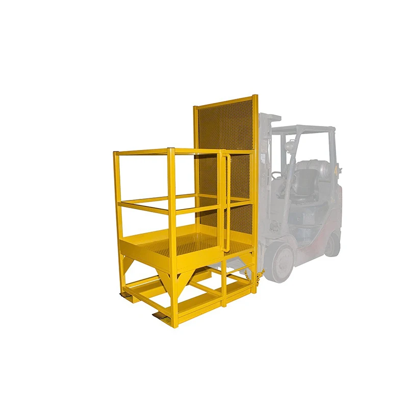 Warehouse Forklift Platform Attachment Custom Safety Cage