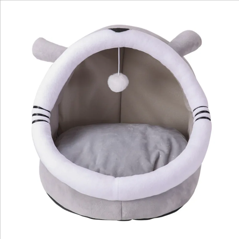 Cat House - Indoor Cat Bed with Removable Foam Cushion - Pet Tent for Kittens, Rabbits, Guinea Pigs, and Other Small Animals
