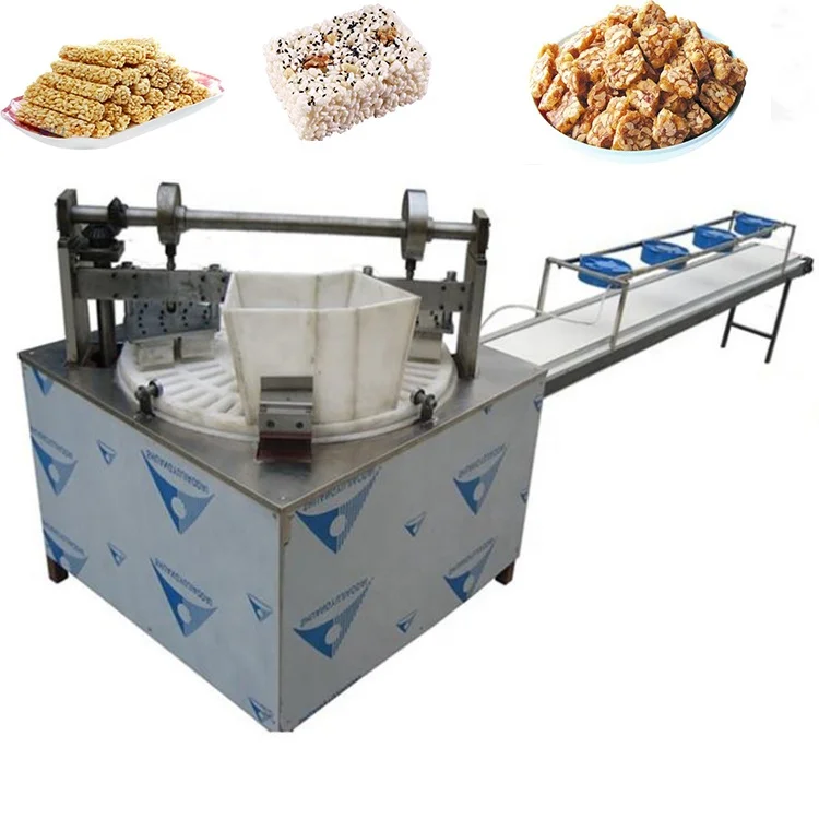 Factory direct candy rice grain bar pressing making machine/corn peanut bar almond pie/Cereal Bar Nut Cereal Bar forming machine