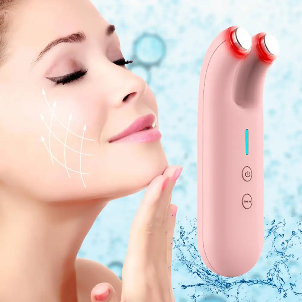 
New face beauty home equipment microcurrent face skin lift led photon rf face lift 