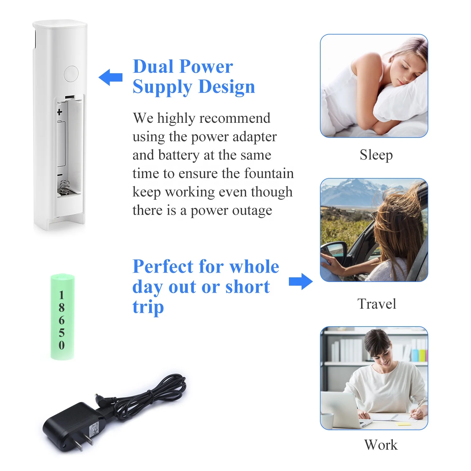 2.5L Electronic Insulated 2.4L Multifunctional Drinking Fountain for Dogs and Cats Animal Smart Pet Feeder Water Fountain