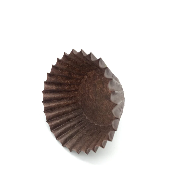 Food Grade Greaseproof Muffin Wrapper Baking Cups Brown Mini Cupcake Liner Paper Cupcake Case for Chocolates
