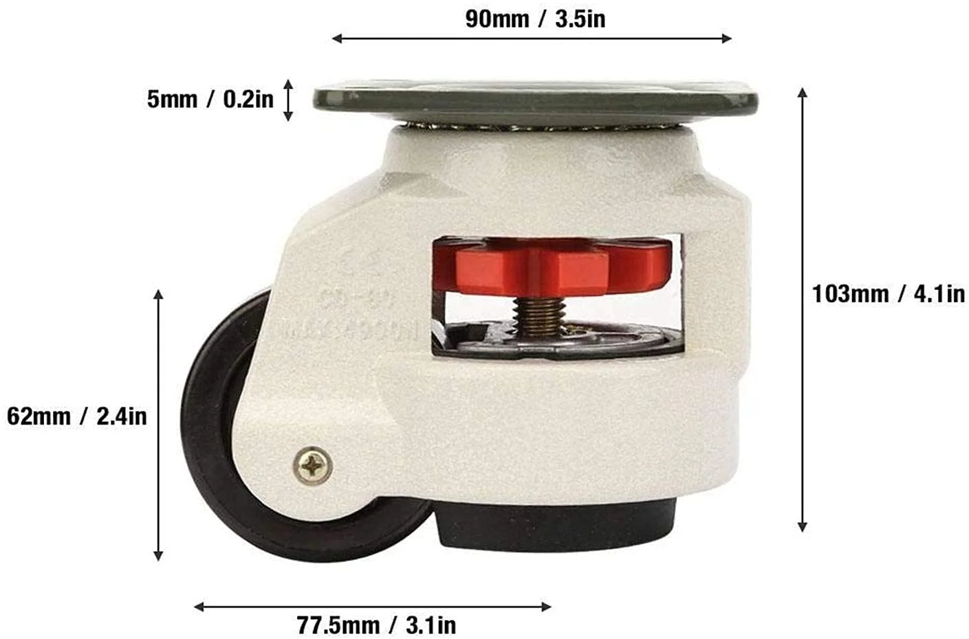 80F fuma wheel lifting cushion leveling adjustable caster wheels