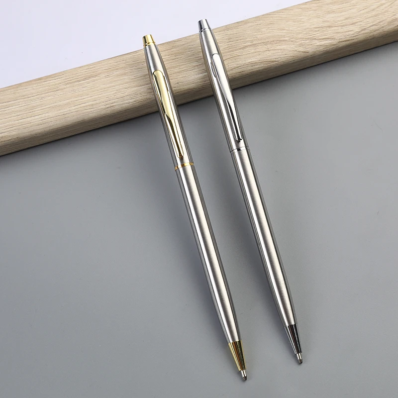 SHULI Manufacturer Wholesale Metal Pen High Quality Luxury Electroplating Black Ballpoint Pen Customized Logo Corporate Gift Pen