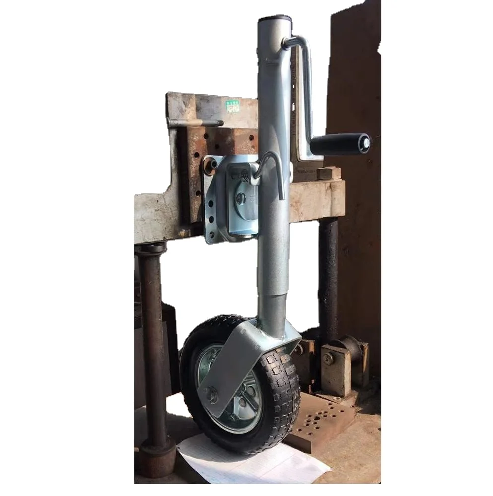 1500LB нагрузка от 10 дюймов колеса из монолитной резины боковой поворотный прицеп Опорное Колесо прицепа Jack