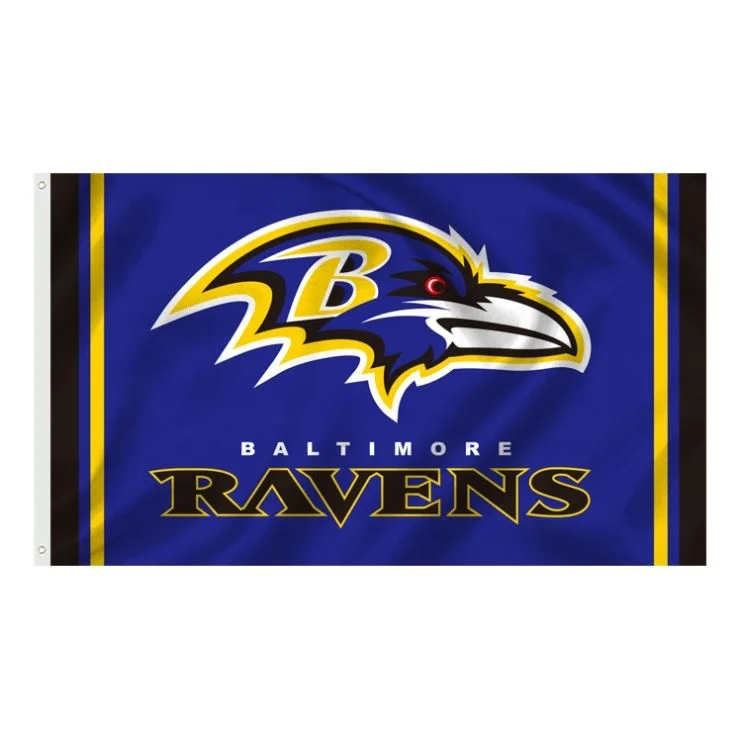 Hot Sale High Quality 3X5ft Flag All The Team  Baltimore Ravens Flag