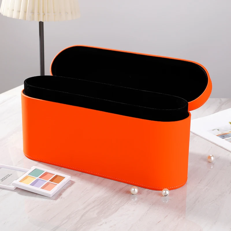 Portable Danlince Magnetic Flip PU Leather Hair Dryer Storage Case For Supersonic Hair Dryer Hard Box