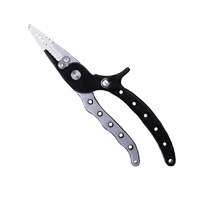 Anti-rust and anti-corrosion seawater fishing tackle accessories fish clip multifunctional aluminum fishing pliers