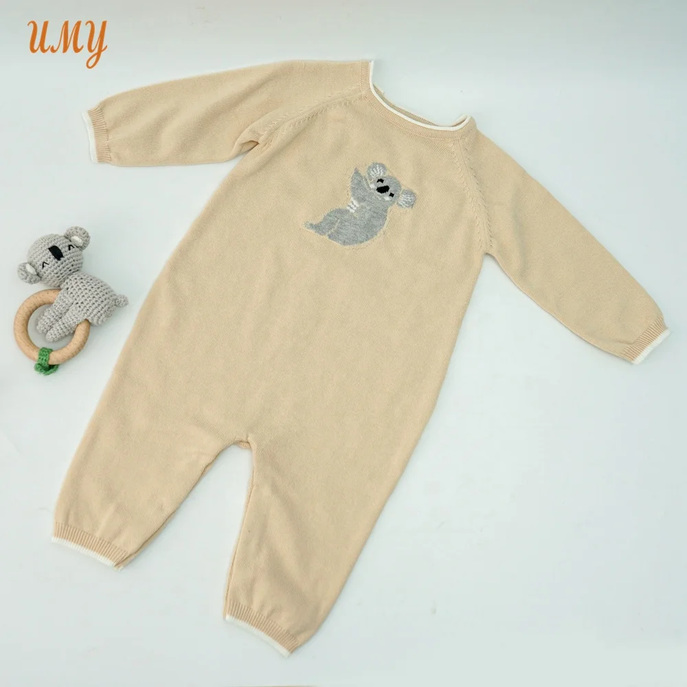 ins baby rompers knitting clothes girl sweaters Newborn soft cotton custom infants 100 cotton Jumpsuit