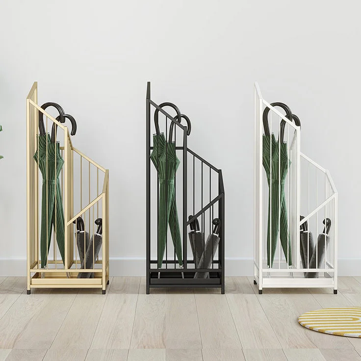Wholesale Fashion Modern Simple Umbrella Holder Rack Hotel Office Hall Entrance Furniture Antirust Iron Umbrella Stand