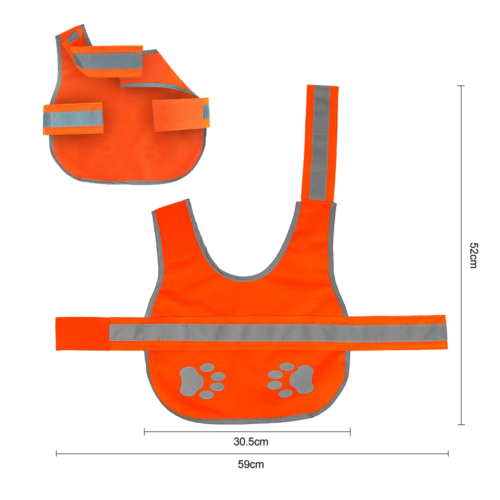 Светоотражающая Одежда для собак, жилет для собак с высокой видимостью, водонепроницаемая Защитная жилетка