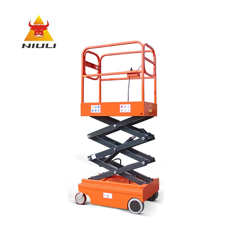 Niuli Cherry picker telescopic hydraulic platform elevator boom lift cargo table scissor lift electric