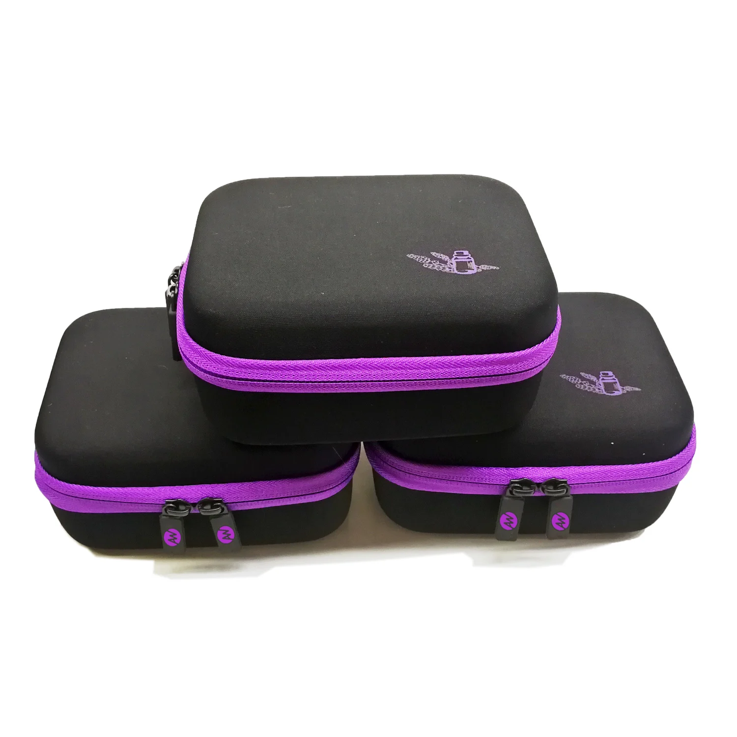 New Design 15 Slots Webbing Handle EVA Essential Oil Carrying Case with Shockproof Cut Foaming