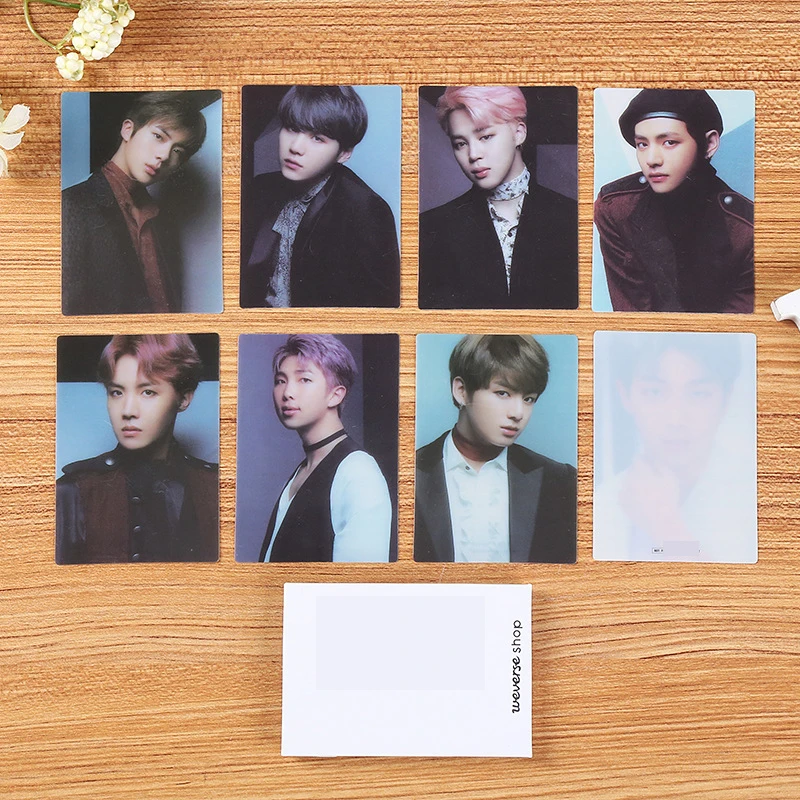 7Pcs/Set KPOP Hot Idol THE BEST Japanese Album Photocards List JK V Jimin Personal Fashion Lomo Cards Postcards Fans Collection