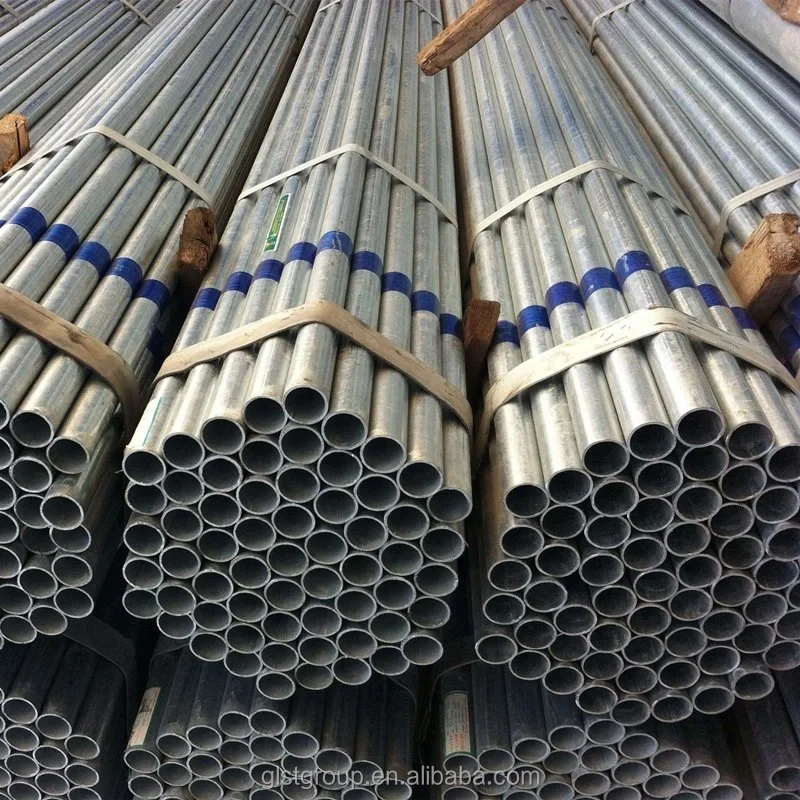 Hot Dip Galvanized Pipe Tube/ Pipe Wholesale Q235A/ASTM Gr.d Galvanized Carbon Steel 4 Inches GB Round Galvanized Tube 1 Ton