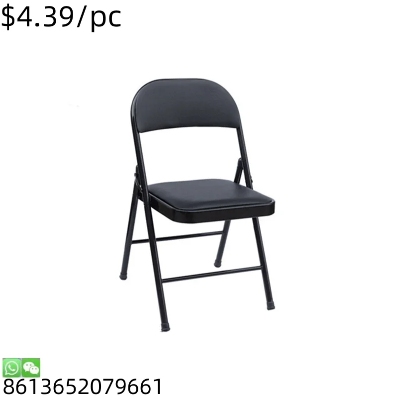 Foldable Economic Outdoor  Hall Parlour Folding   Home Metal Folding Chair