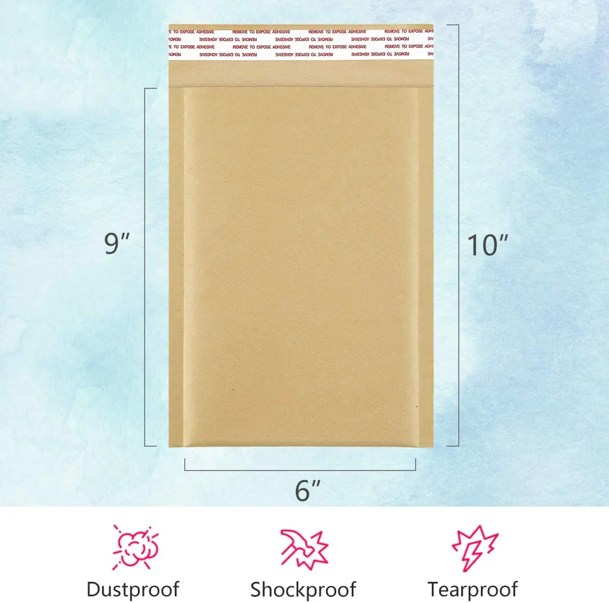 Biodegradable Kraft Paper Envelope Bubble Shipping Poly Mailers Bags Mailing Postage Packaging Pouch Bag For Express Delivery