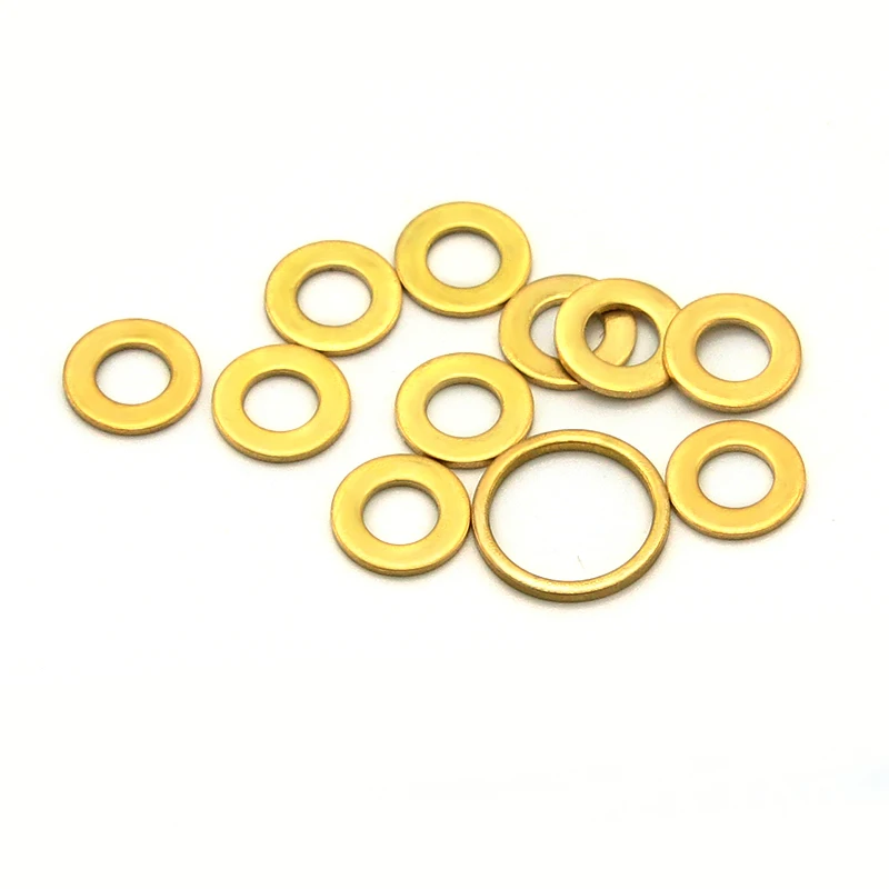 Factory Direct Sales H59H62 Brass Washer Flange Pad Laser Cutting U-shaped Packing 0.1-15mm Thick Ultra-thin